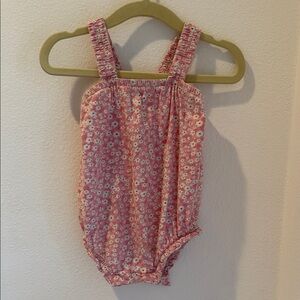 Old Navy 6-12M Pink Floral Kids Bodysuit
